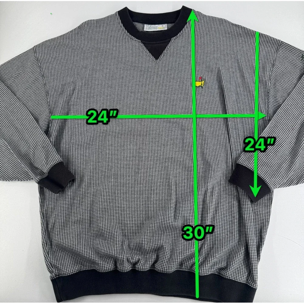 Slazenger Black & White Patterned Sweatshirt with Yellow Logo